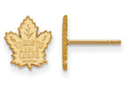 Sterling Silver Gp Nhl Logoart Toronto Maple Leafs Extra Small Post Earrings