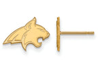 Logoart Sterling Silver Gp Montana State University Extra Small Post Earrings