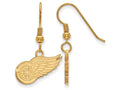 Sterling Silver Gp Nhl Logoart Detroit Red Wings Small Dangle Earrings