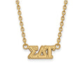 Logoart Sterling Silver Gp Sigma Delta Tau Medium Pendant Necklace