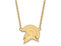 Logoart Sterling Silver Gp San Jose State University Large  Pendant Necklace