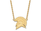 Logoart Sterling Silver Gp San Jose State University Large  Pendant Necklace