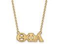 Logoart Sterling Silver Gp Theta Phi Alpha Medium Pendant Necklace