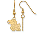 Logoart Sterling Silver Gp University Of Kansas Small Dangle Earrings