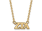 Logoart Sterling Silver Gp Zeta Tau Alpha Medium Pendant Necklace