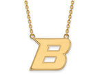 Logoart Sterling Silver Gp Boise State University Large Pendant Necklace