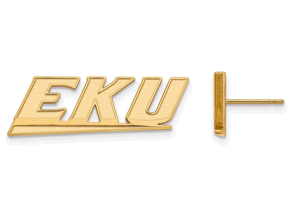 Logoart Sterling Silver Gp Eastern Kentucky University Small Post Earrings