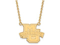 Logoart Sterling Silver Gp Marquette University Large Pendant Necklace