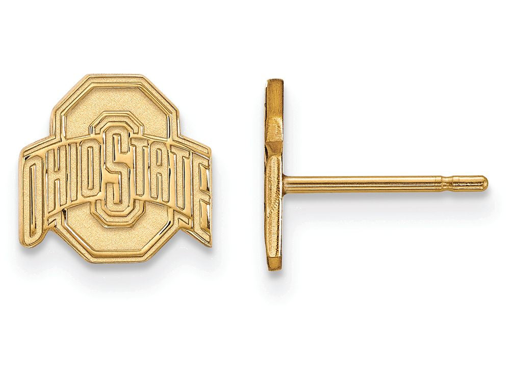 Logoart Sterling Silver Gp Ohio State University Extra Small Post Earrings