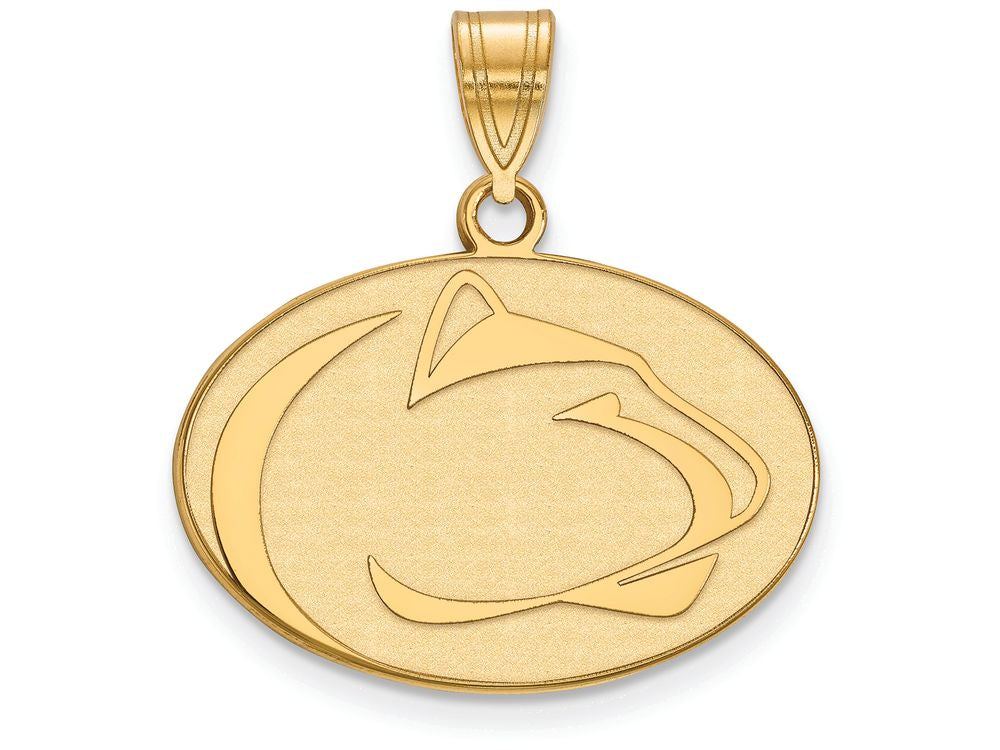 Logoart Sterling Silver Gp Penn State University Medium Pendant