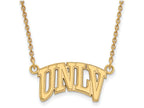 Logoart Sterling Silver Gp U Of Nevada Las Vegas Small Pendant Necklace