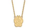 Logoart Sterling Silver Gp U Of South Dakota Large Pendant Necklace