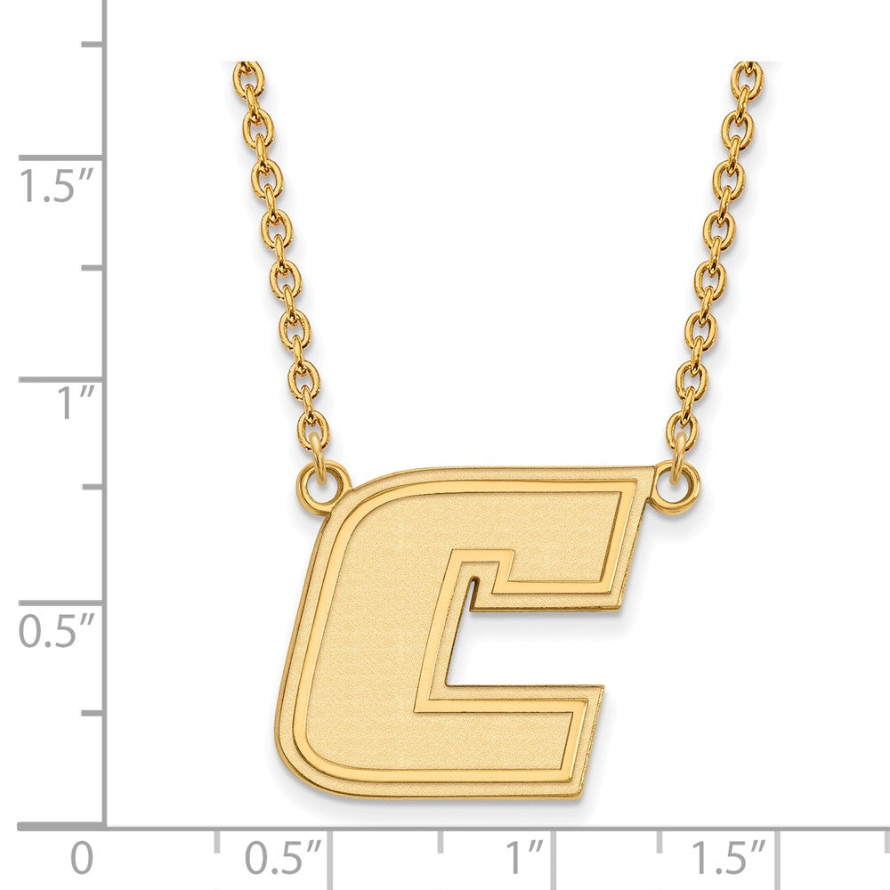 Logoart Sterling Silver Gp The U Of Tenn At Chattanooga Large  Pendant Necklace