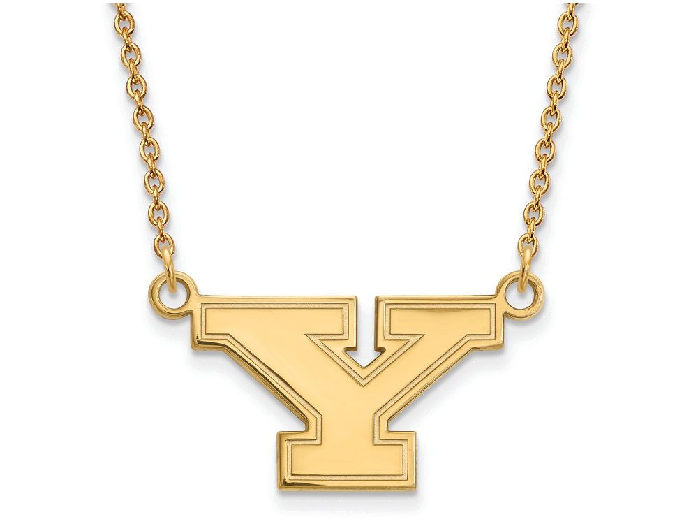 Logoart Sterling Silver Gp Youngstown State U Small Pendant Necklace