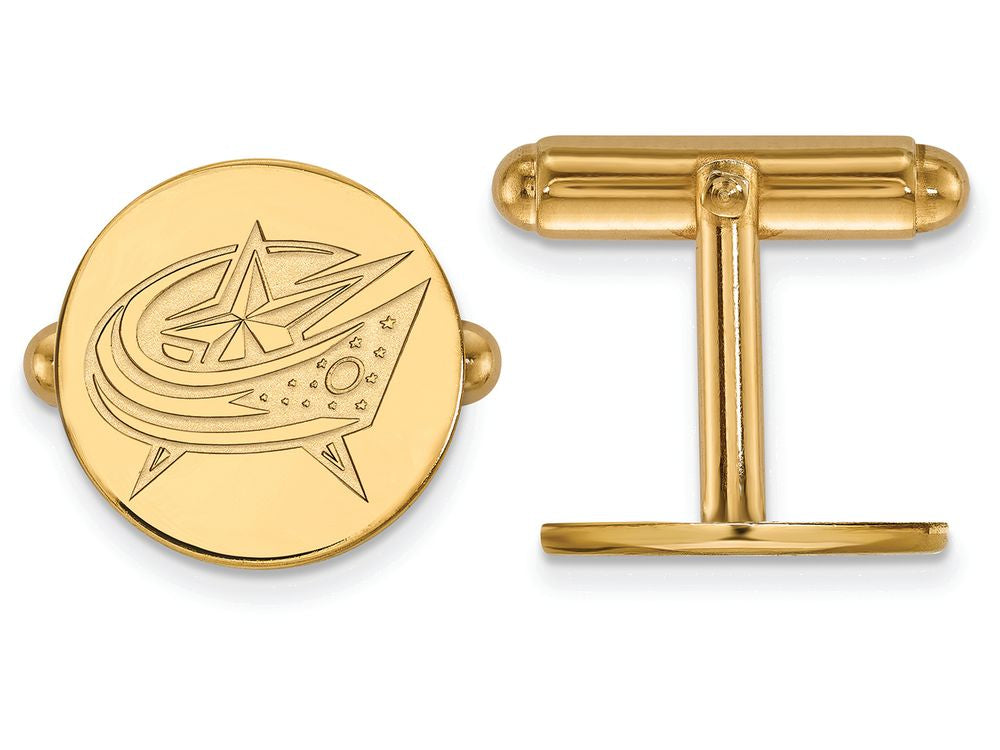 Sterling Silver Gp Nhl Logoart Columbus Blue Jackets Cuff Links