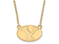 Logoart Sterling Silver Gp Brigham Young U Small Pendant Necklace