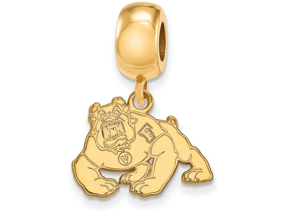 Logoart Sterling Silver Gp California State U Fresno Small Dangle Bead Charm