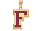Logoart Sterling Silver Gp Fordham University Enamel Large Pendant