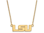 Logoart Sterling Silver Gp Louisiana State U Small Pendant Necklace