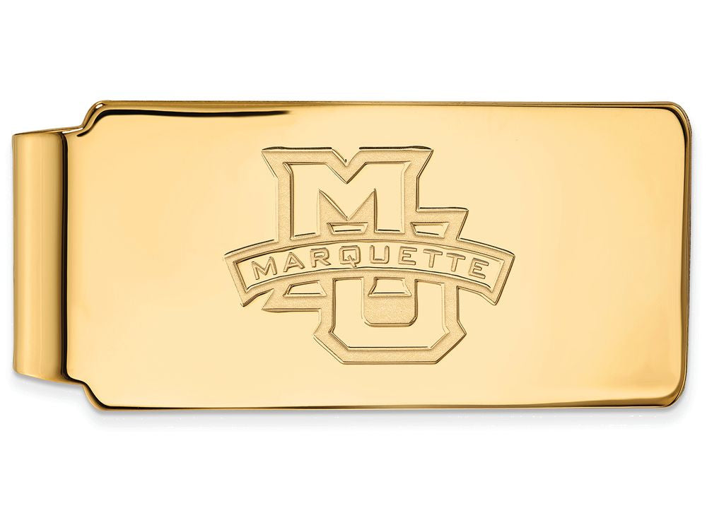Logoart Sterling Silver Gp Marquette University Money Clip