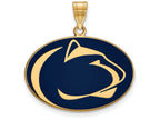 Logoart Sterling Silver Gp Penn State University Large Enamel Pendant