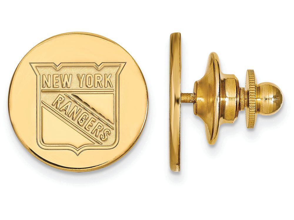 Sterling Silver Gp Nhl Logoart New York Rangers Lapel Pin