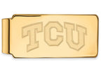 Logoart Sterling Silver Gp Texas Christian University Money Clip