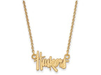 Logoart Sterling Silver Gp University Of Nebraska Small Pendant Necklace