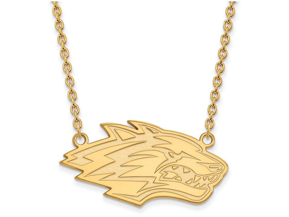 Logoart Sterling Silver Gp U Of New Mexico Large Pendant Necklace