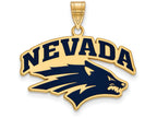 Logoart Sterling Silver Gp University Of Nevada Large Enamel Pendant