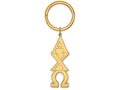Logoart Sterling Silver Gp Alpha Chi Omega Key Chain