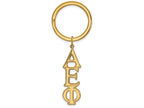Logoart Sterling Silver Gp Alpha Epsilon Phi Key Chain