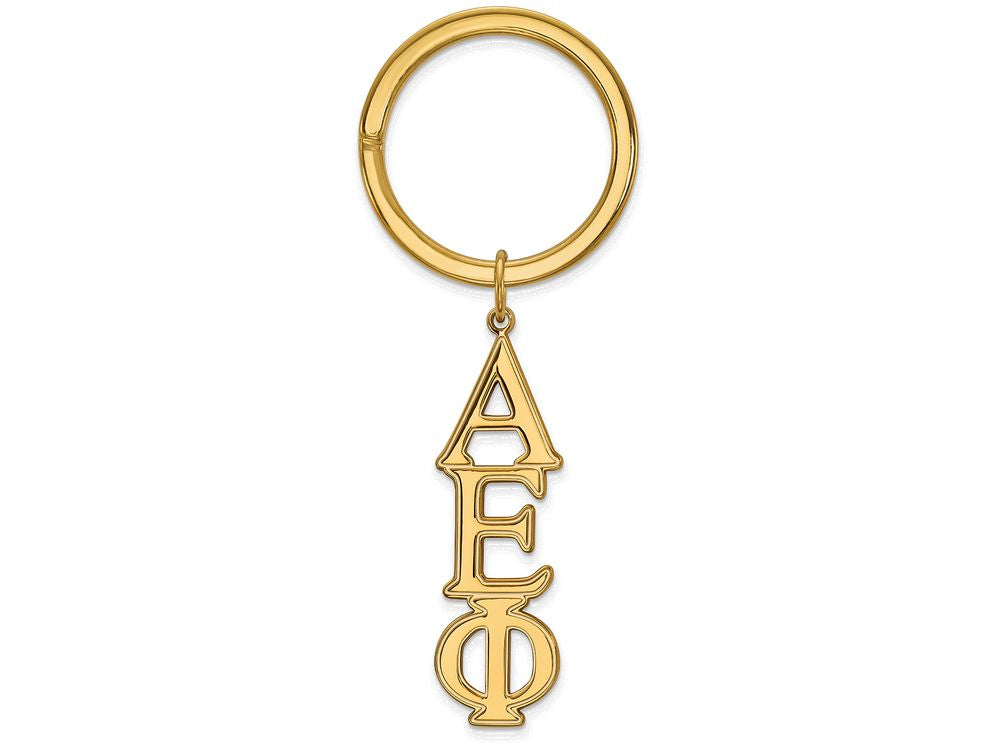 Logoart Sterling Silver Gp Alpha Epsilon Phi Key Chain