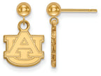 Logoart Sterling Silver Gp Auburn University Earrings Dangle Ball