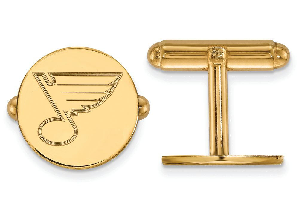 Sterling Silver Gp Nhl Logoart St. Louis Blues Cuff Links