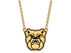 Logoart Sterling Silver Gp Butler University Enamel Large  Pendant Necklace