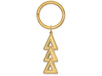 Logoart Sterling Silver Gp Delta Delta Delta Key Chain