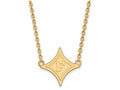 Logoart Sterling Silver Gp Furman University Large Pendant Necklace