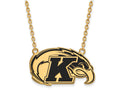Logoart Sterling Silver Gp Kent State U Large Enamel Pendant Necklace