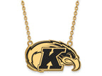 Logoart Sterling Silver Gp Kent State U Large Enamel Pendant Necklace
