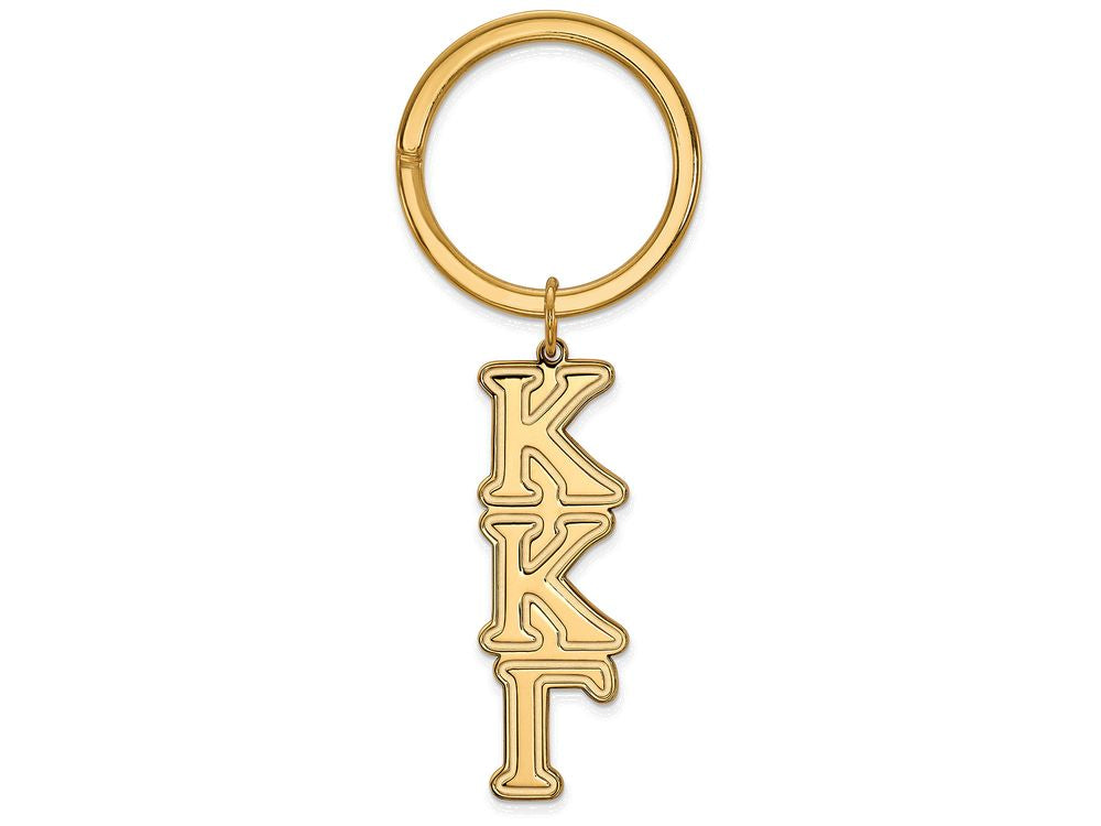 Logoart Sterling Silver Gp Kappa Kappa Gamma Key Chain