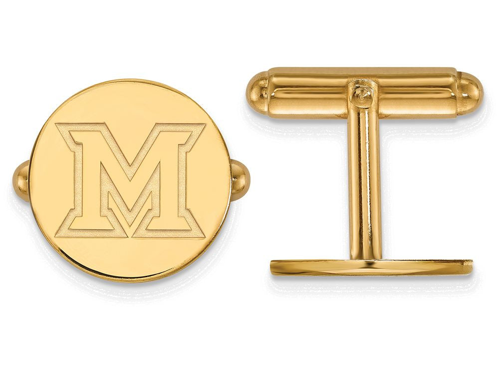 Logoart Sterling Silver Gp Miami University Cuff Link