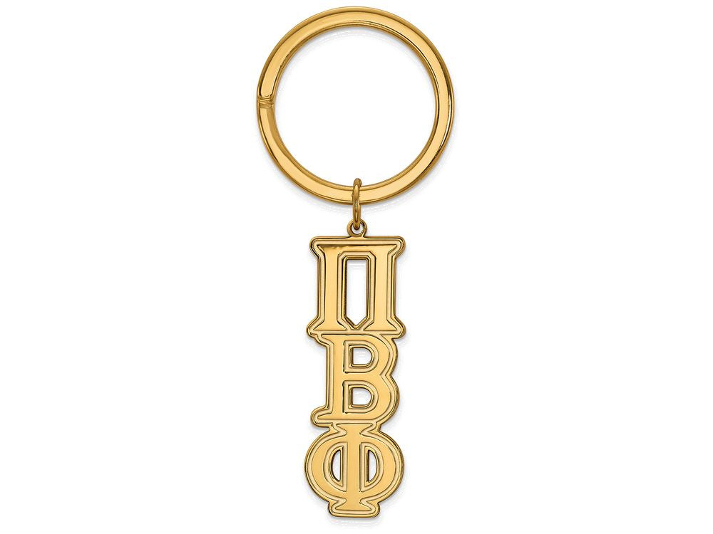 Logoart Sterling Silver Gp Pi Beta Phi Key Chain