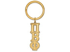 Logoart Sterling Silver Gp Pi Beta Phi Key Chain