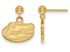 Logoart Sterling Silver Gp University Of Florida Earrings Dangle Ball