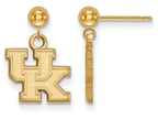 Logoart Sterling Silver Gp University Of Kentucky Earrings Dangle Ball