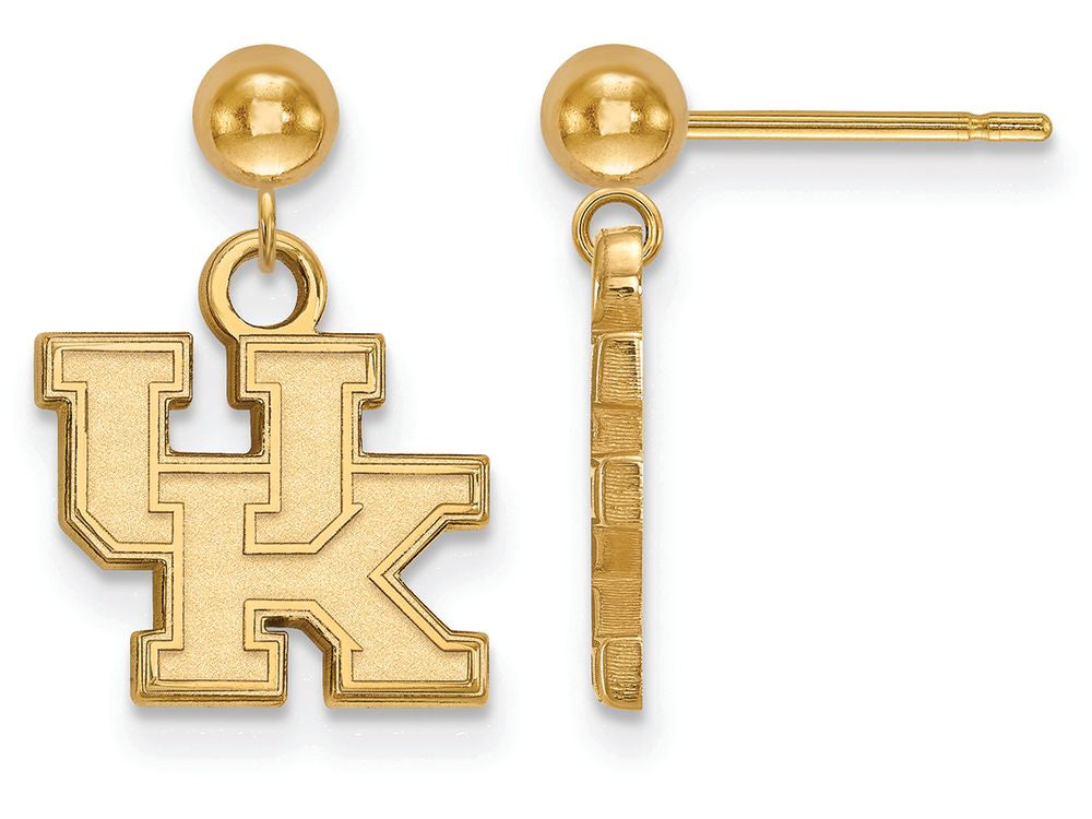 Logoart Sterling Silver Gp University Of Kentucky Earrings Dangle Ball
