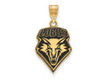 Logoart Sterling Silver Gp University Of New Mexico Large Enamel Pendant