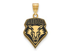 Logoart Sterling Silver Gp University Of New Mexico Large Enamel Pendant