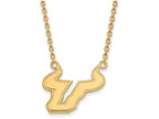 Logoart Sterling Silver Gp University Of South Florida Large  Pendant Necklace